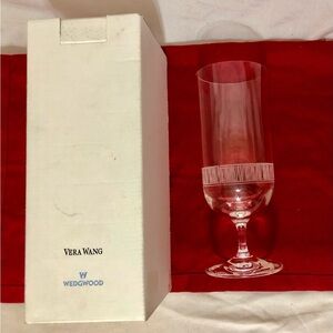 Wedgwood Vera Wang Modern Graphic Iced Beverage 7” Glass 🍷 Made In Germany 🇩🇪
